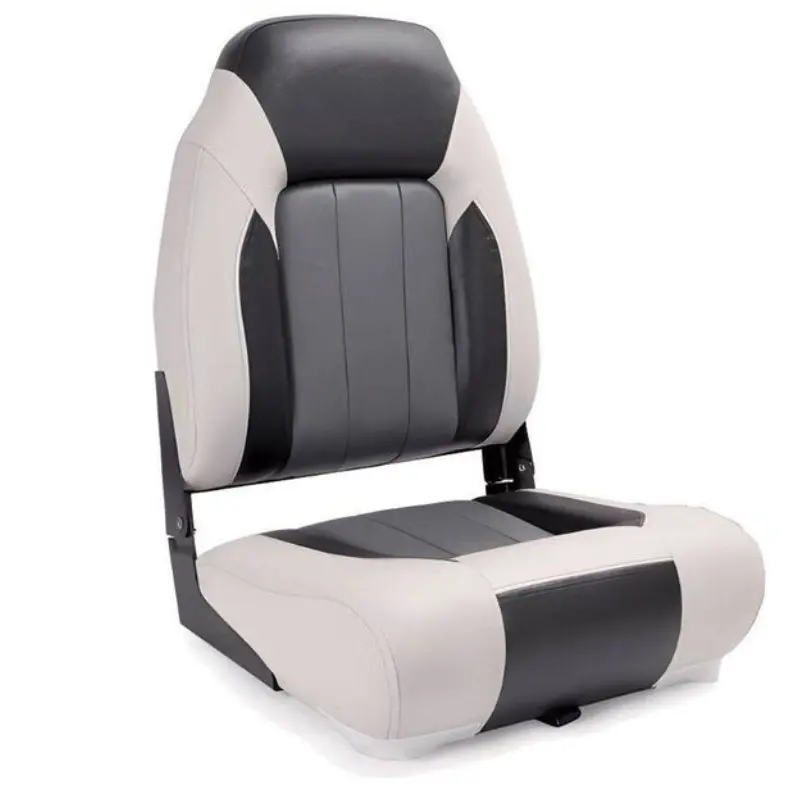 Hoge bootstoel grijs steenkool – inklapbare high back bootstoel
