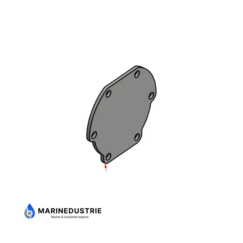 Impellerpomp deksel Volvo Penta - 840386
