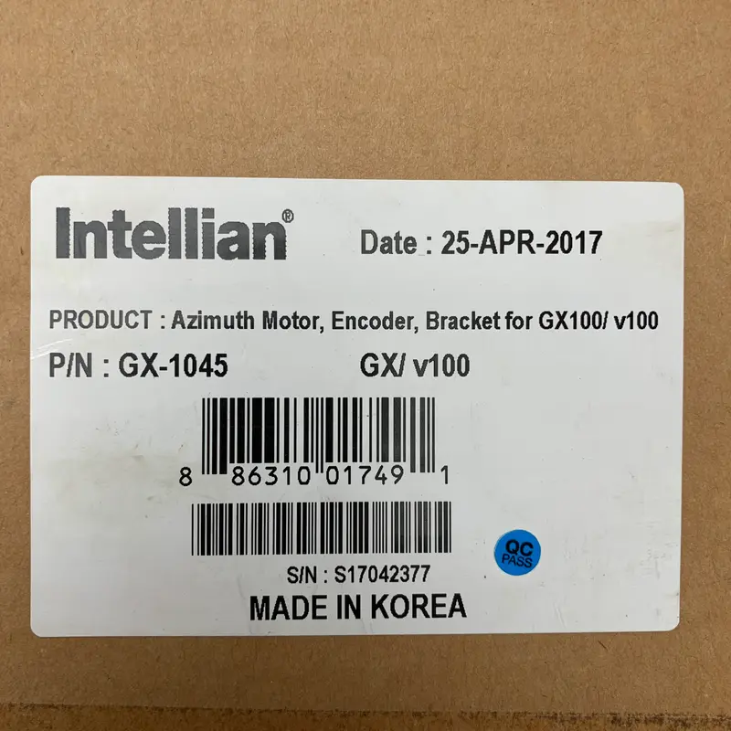 Intellian GX-1045 AZ Drive Motor-Encoder-Bracket
