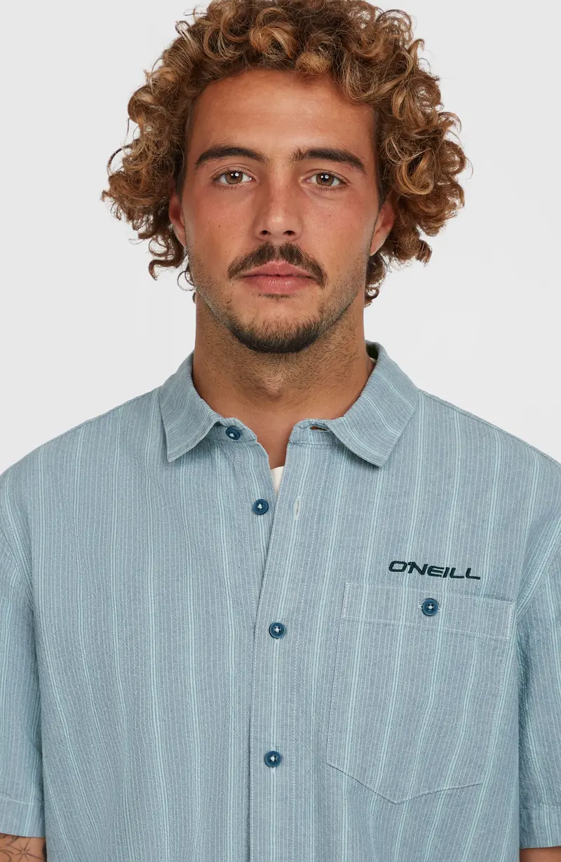 Jacquard Stripe Shirt | Blue Cali Stripe