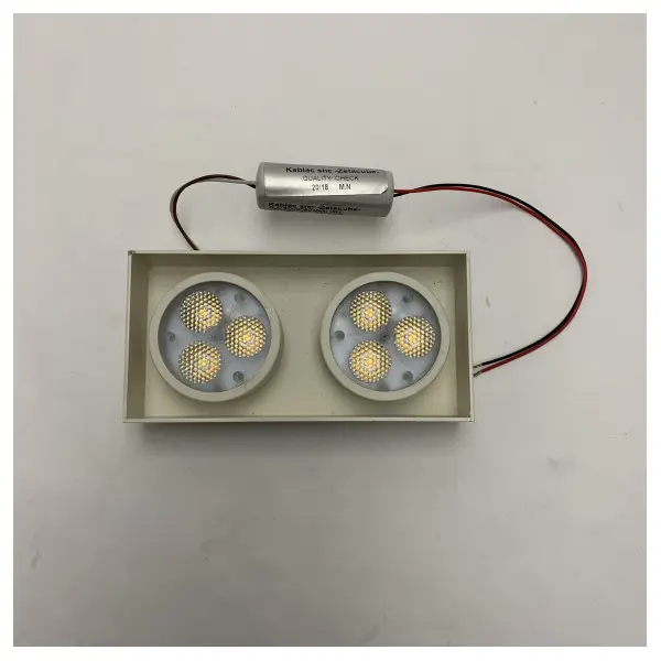 Kablac 405186 lighting duo rounded maxi spotlight 12/24V