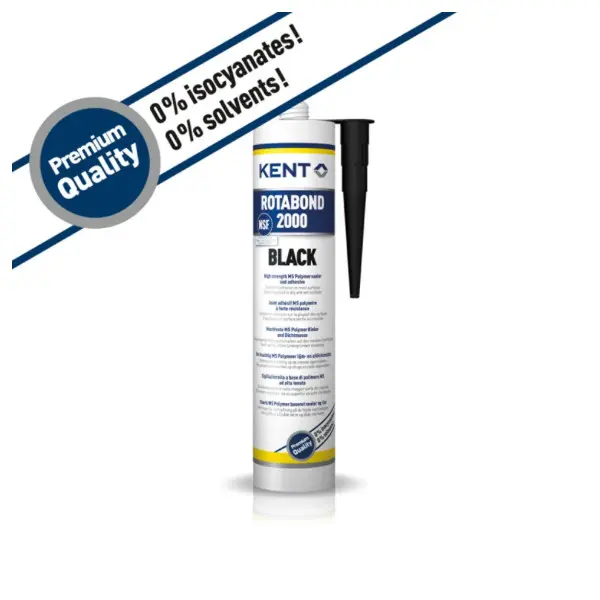 Kent Rotabond 2000 Zwart MS-Polymeer Kit 290ml