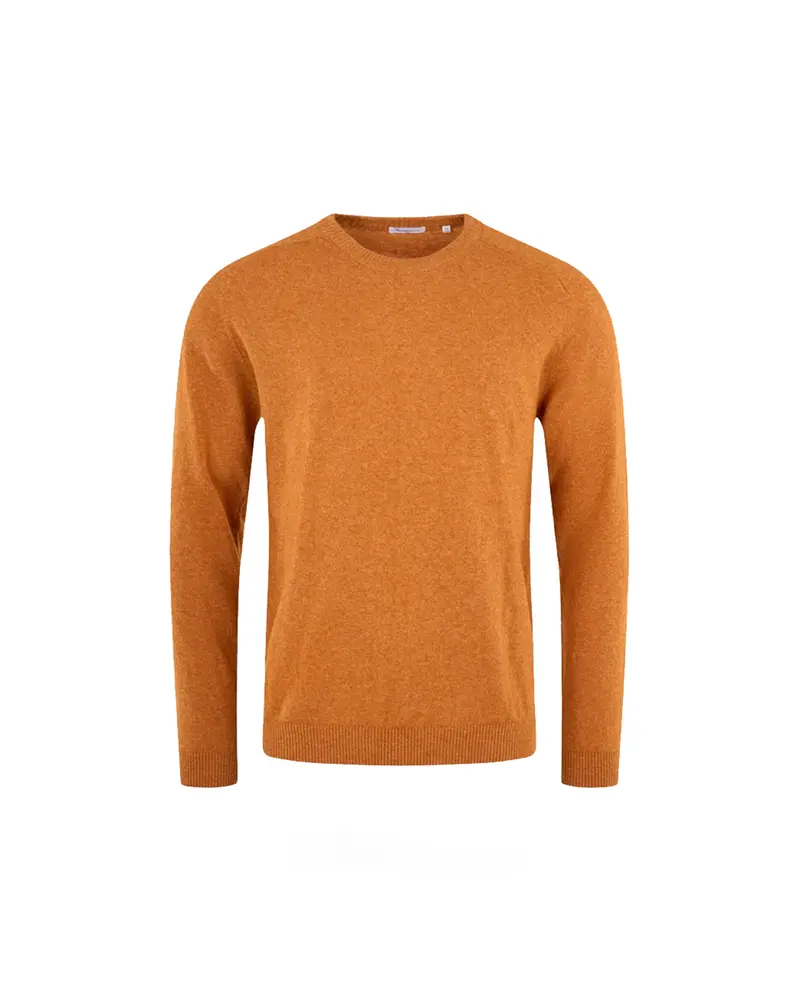 KnowledgeCotton Apparel Basic O-Neck Knit GOTS Desert Sun