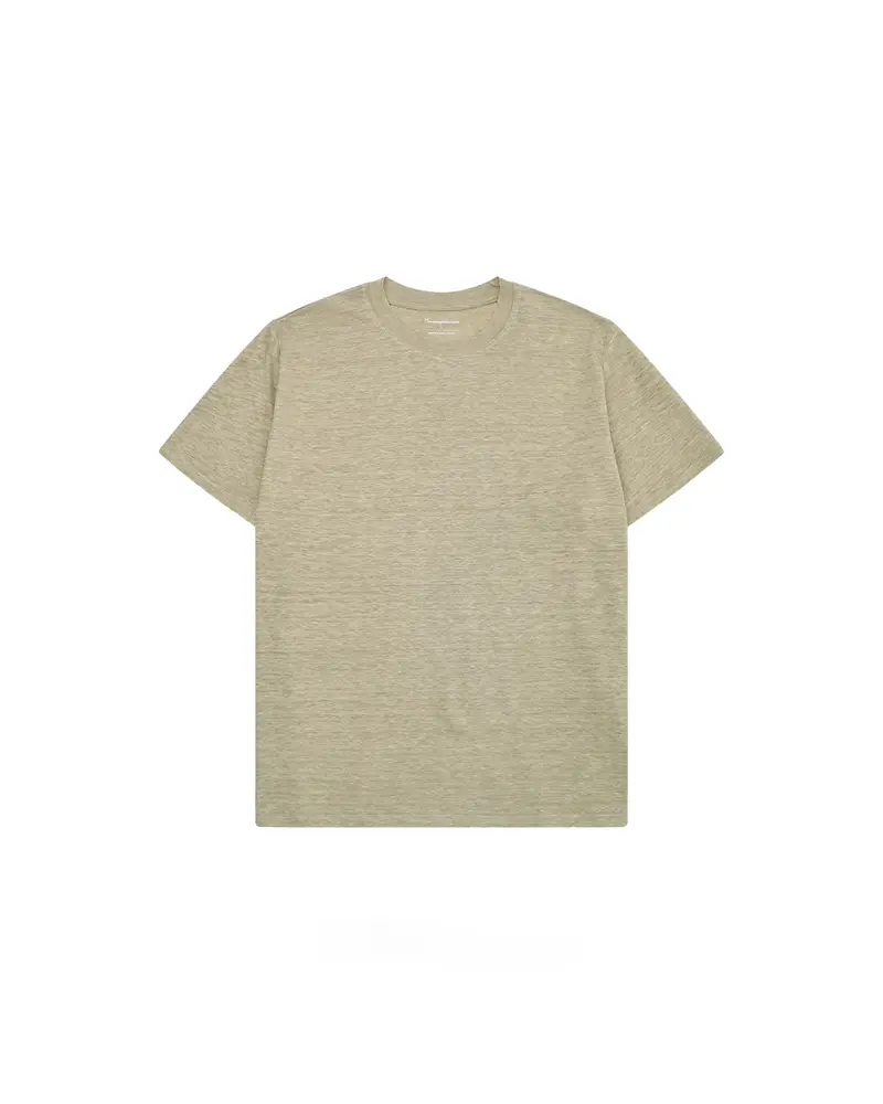 KnowledgeCotton Apparel Linen T-Shirt Twill