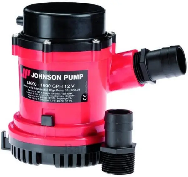 L1600 Bilgepomp met terugslagklep 24V