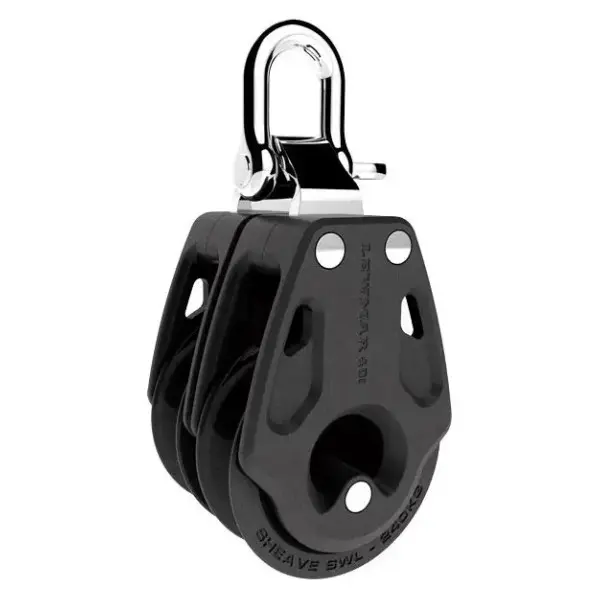 Lewmar 29901422BK 2-Sheave Block with Lock 40 mm