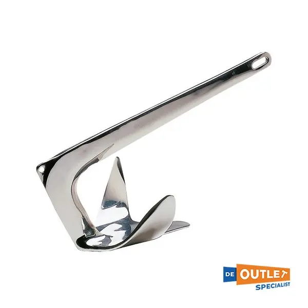 Lewmar 5 KG RVS ploegschaar / claw anker - 0058905