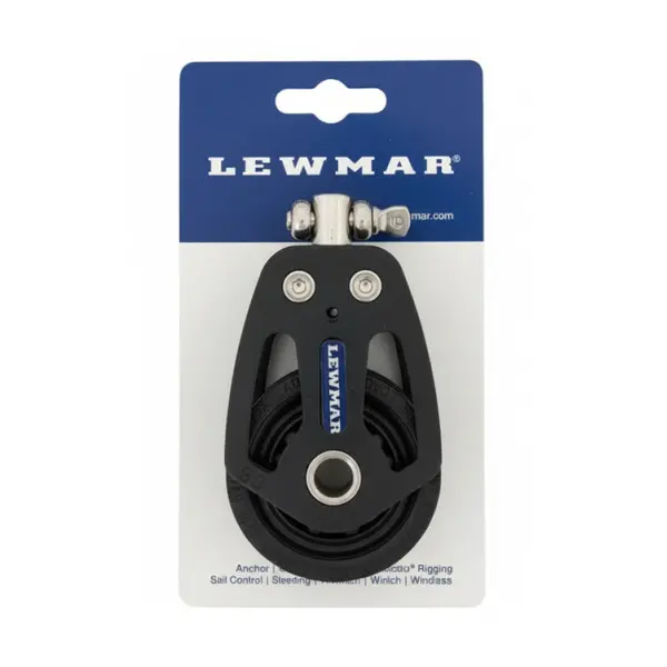 Lewmar HTX 60mm Single Rigging Block Black - 29196002