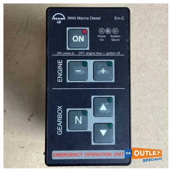 MAN emergency engine control panel - 51.27720-7035
