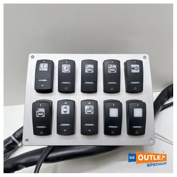 Monte Carlo Yachts MCY 111 flybridge controller panel - 12 function - 05355D