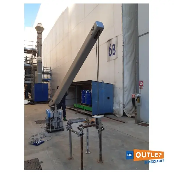 Motomar electric flybridge crane 1000 KG grey