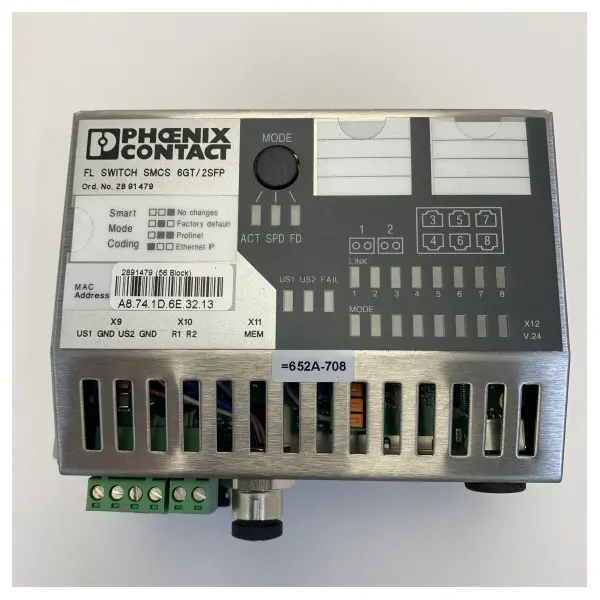 MTU X00E50210682 FL Network Switch for Fire Optic Cable - SMCS 6GT/2SFP