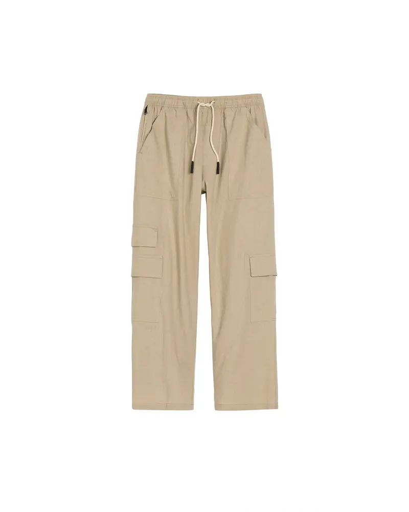 OAS Cargo Linen Trousers Beige