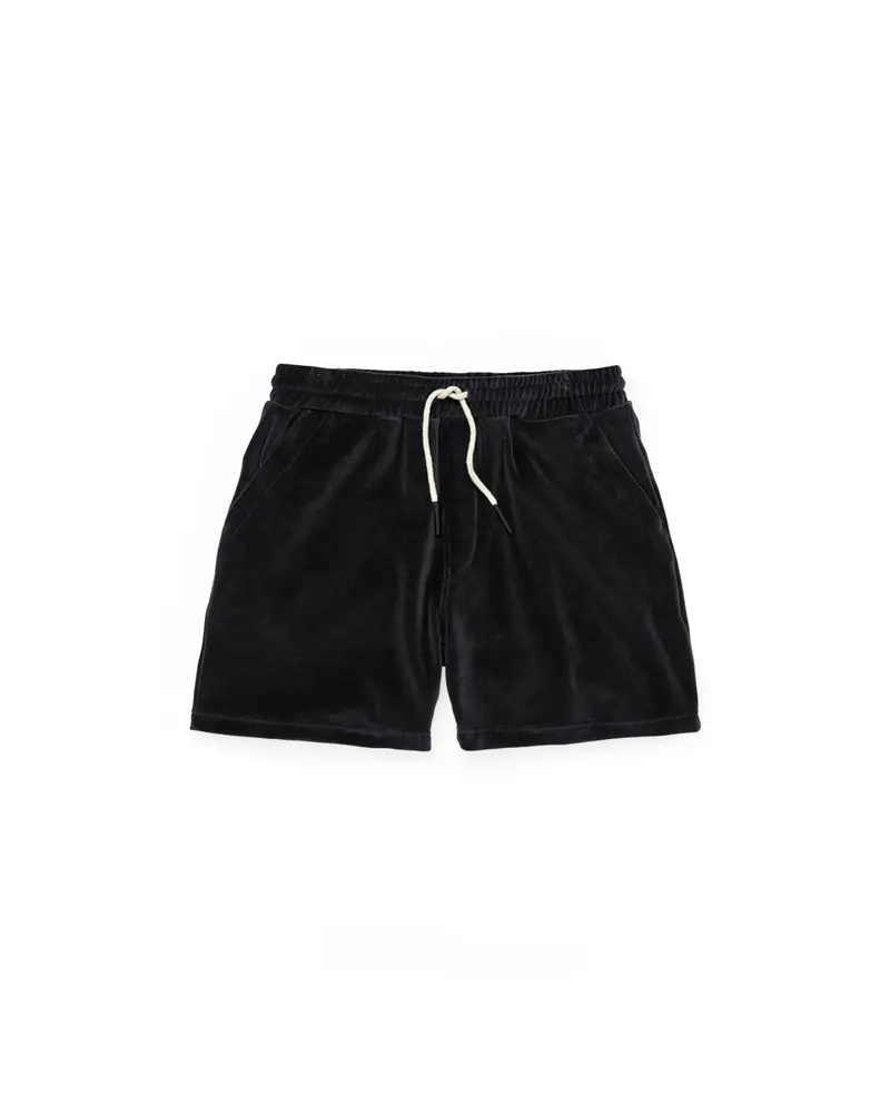 OAS Nearly Black Velour Shorts