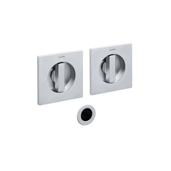 Olivari D128-CO Flush Handle Satin Chrome Door Handle
