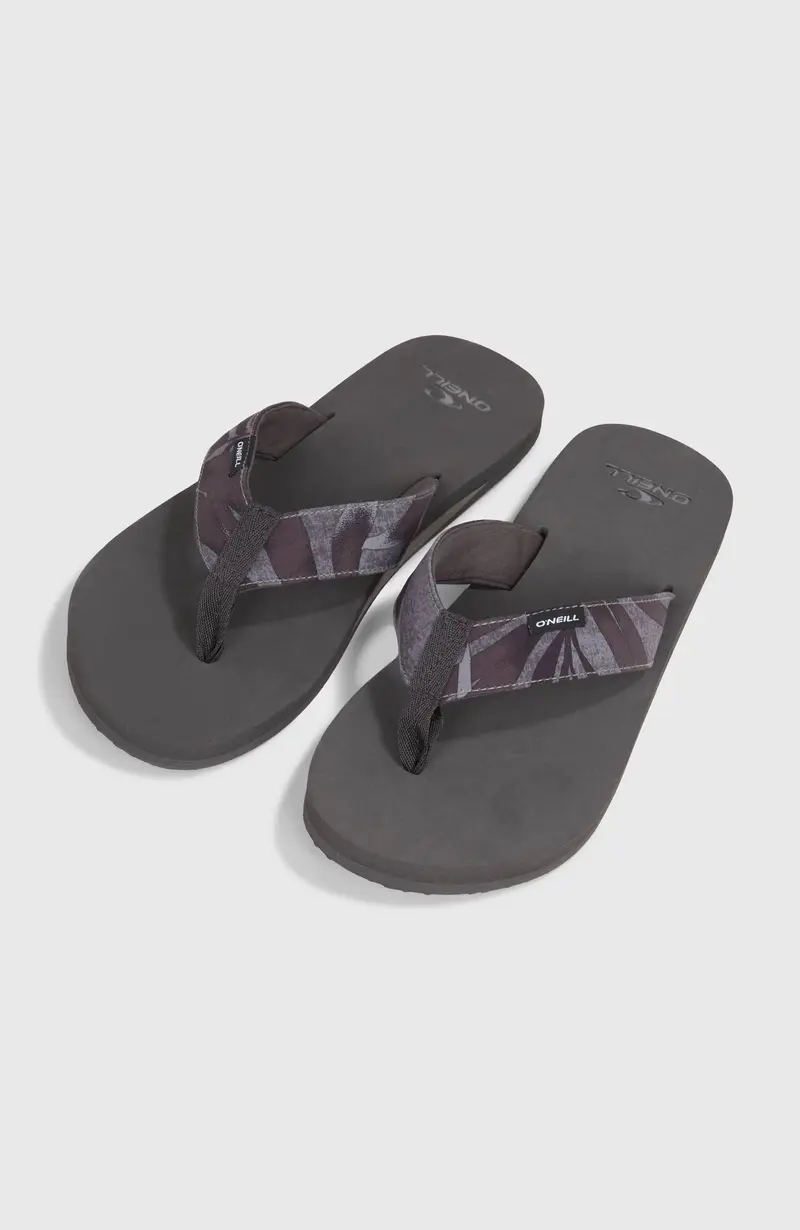 O’Neill Fabric Sandals | Black Dipped Leaves