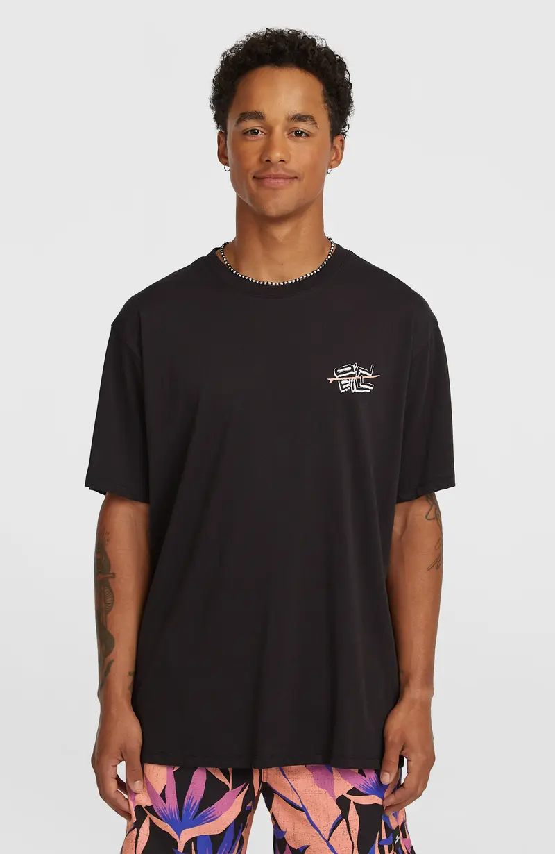 O’Neill Retro Back Print T-Shirt | Black Out
