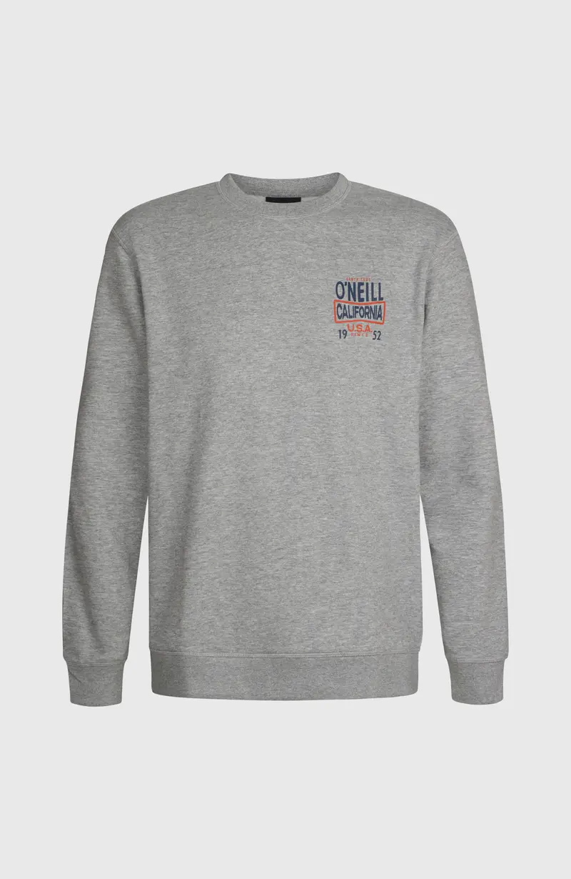 O'Neill Small Logo Crew Sweatshirt | Silver Melee