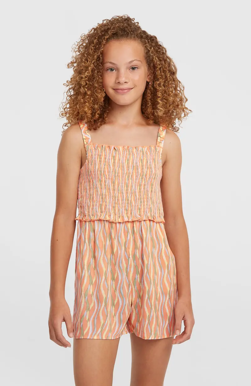 O’Neill Woven Playsuit | Funky Peach Swirly