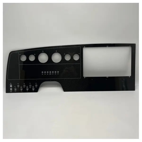 Original Riva black carbon dashboard panel for engine instruments and 12 inch plotter - 407325
