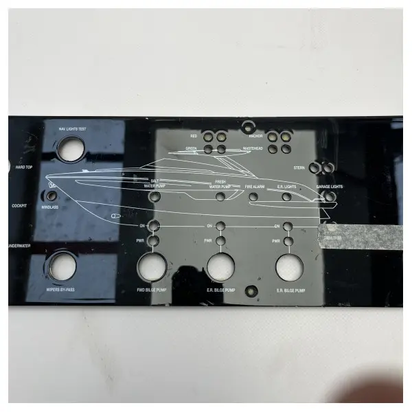 Original Riva Rivale 56 bilgepump and navigation light control panel black - 387196