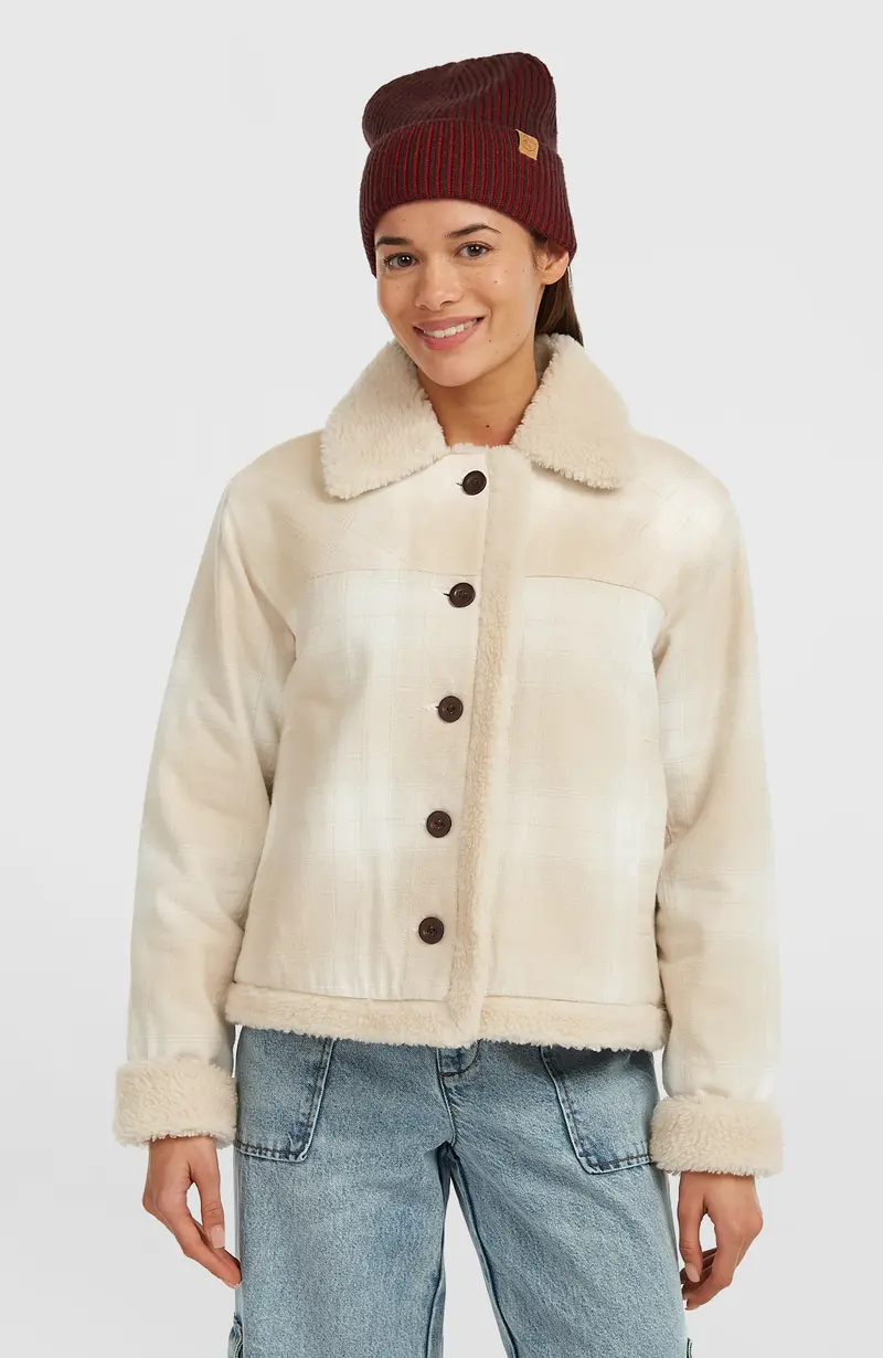 O'Riginals Fleece-Lined Jacket | Beige Check