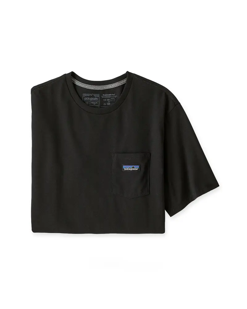 Patagonia P-6 Label Pocket Responsibili-Tee Black