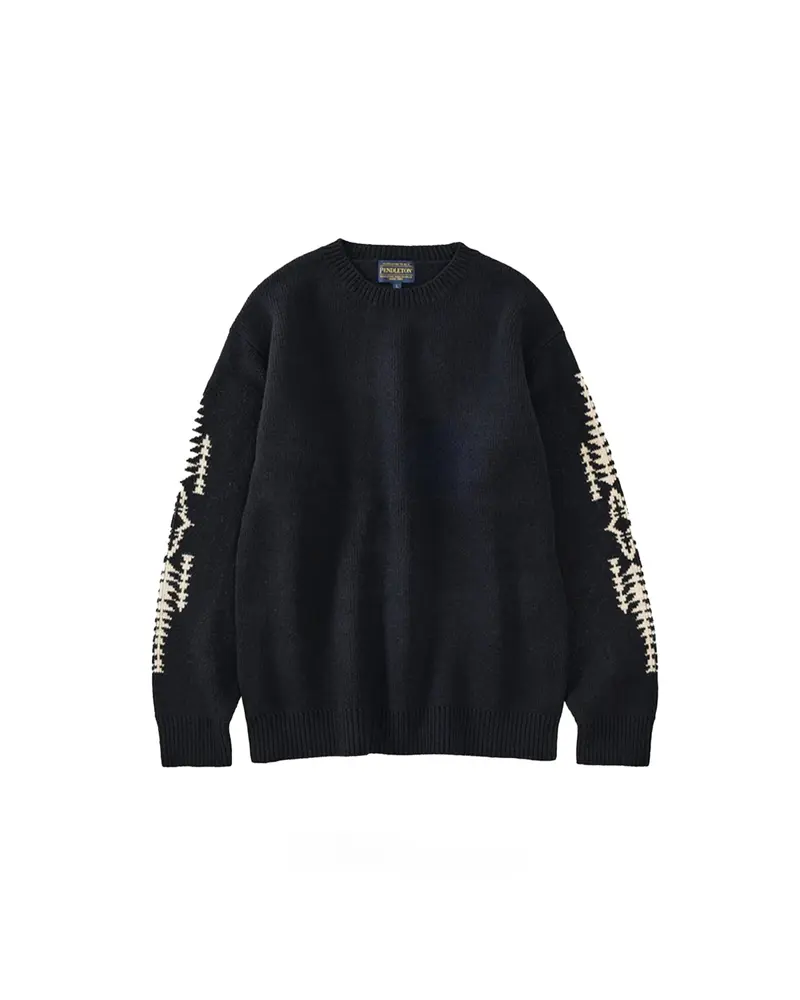 Pendleton Crewneck Pullover Black Harding Star