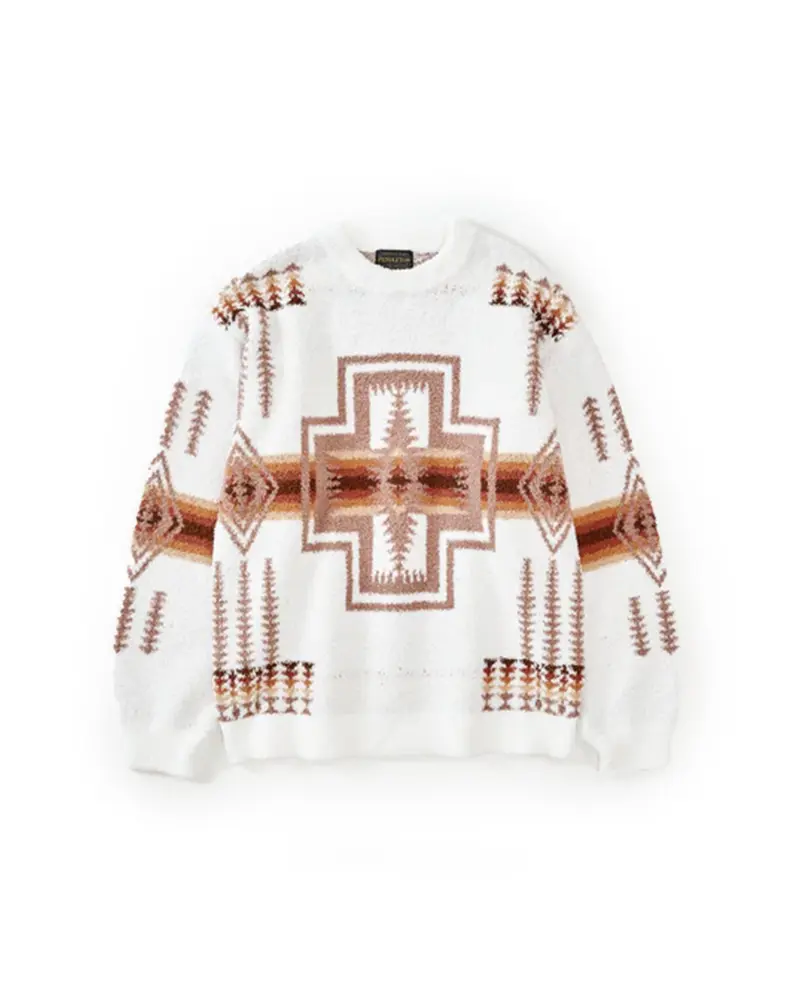 Pendleton Crewneck Pullover Ivory Harding Star