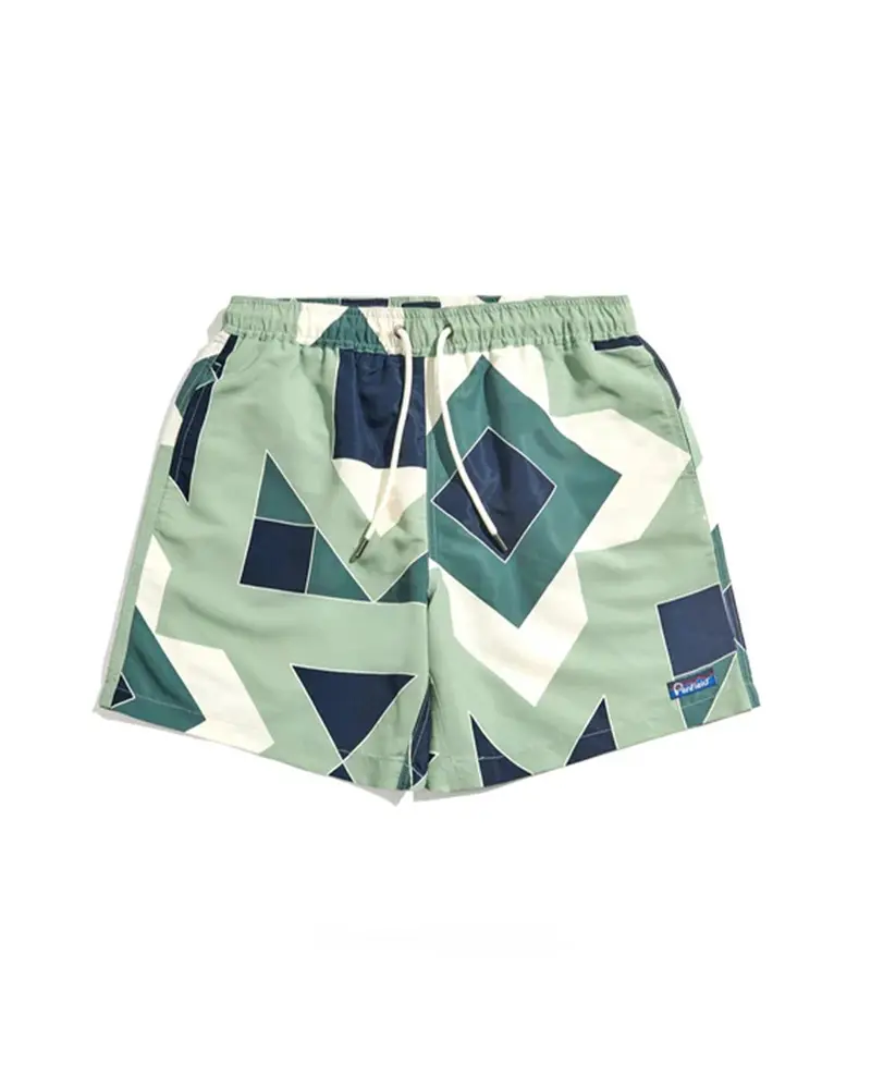 Penfield Eldridge Print Packable Swim Shorts Mistletoe