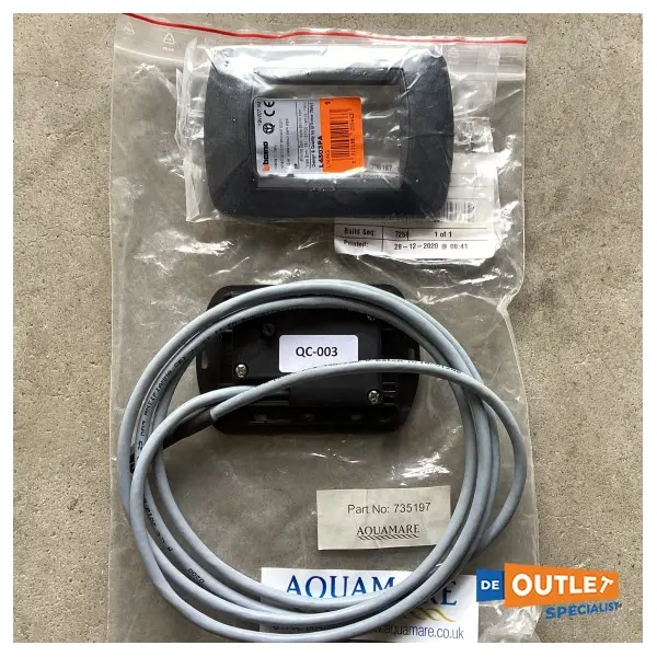Planus Slim toilet control panel black 24V - QC-003