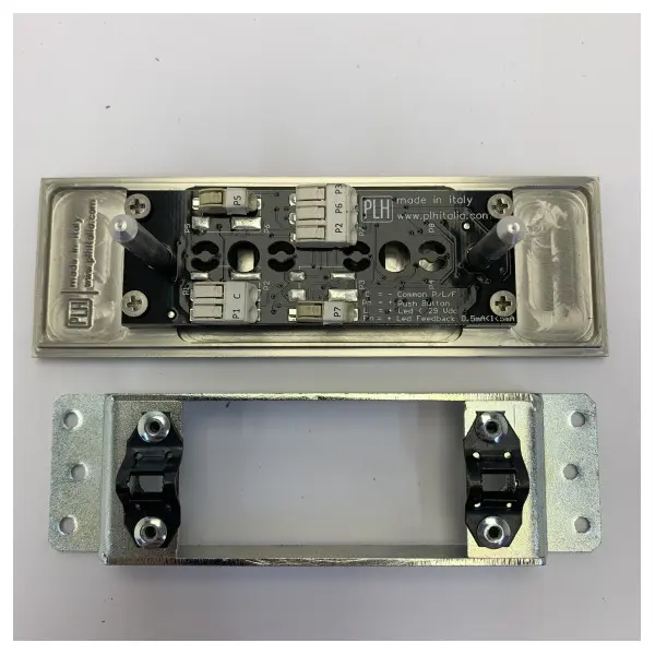 PLH Slim 3R Horizontal Switch Panel - Luxe Yacht Hardware