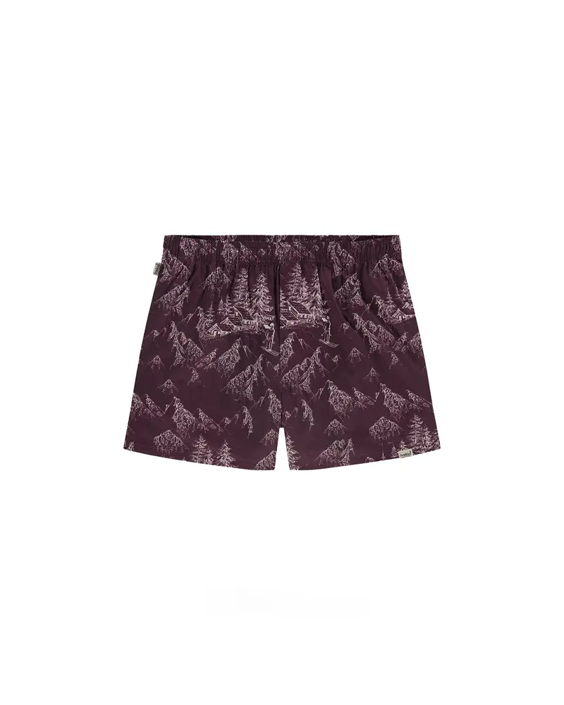 Pockies Cabin Boxers Cherry