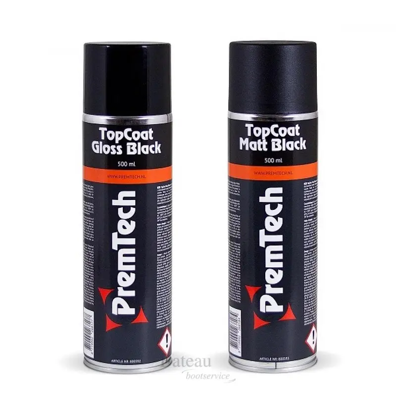 Premtech topcoat matt black of gloss