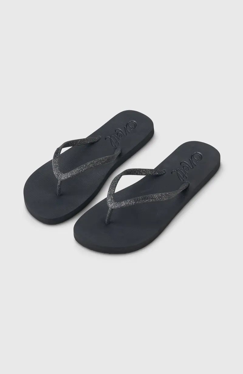 Profile Glitter Sandals | Black Out