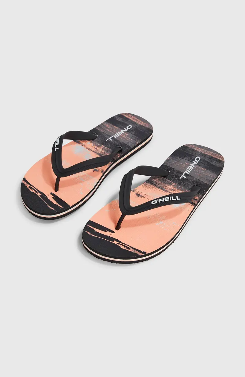 Profile Graphic Sandals | Coral Melted Texture