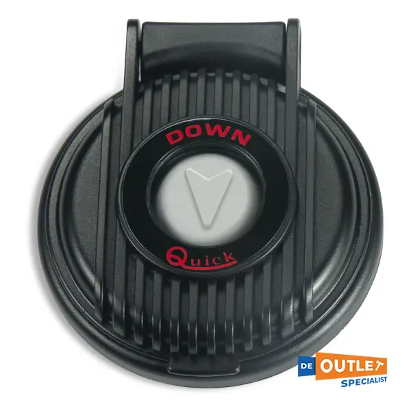 Quick anchor winch foot-switch down black - FP900DB