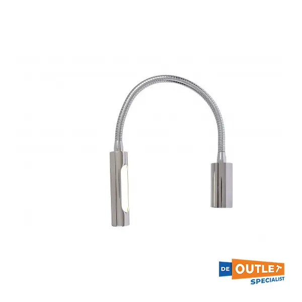 Quick Califfa verstelbare LED leeslamp chroom 12/24V