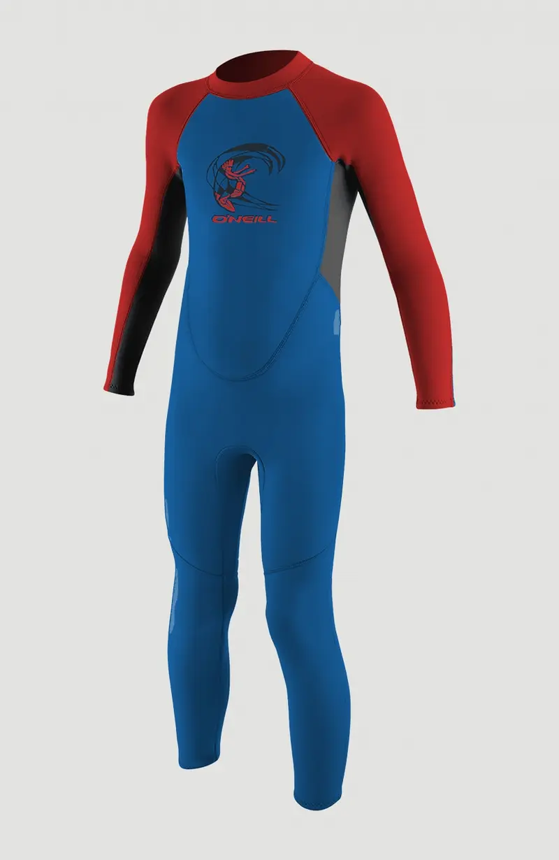 Reactor-2 2mm Back Zip Full Wetsuit | OCEAN/GRAPH/RED