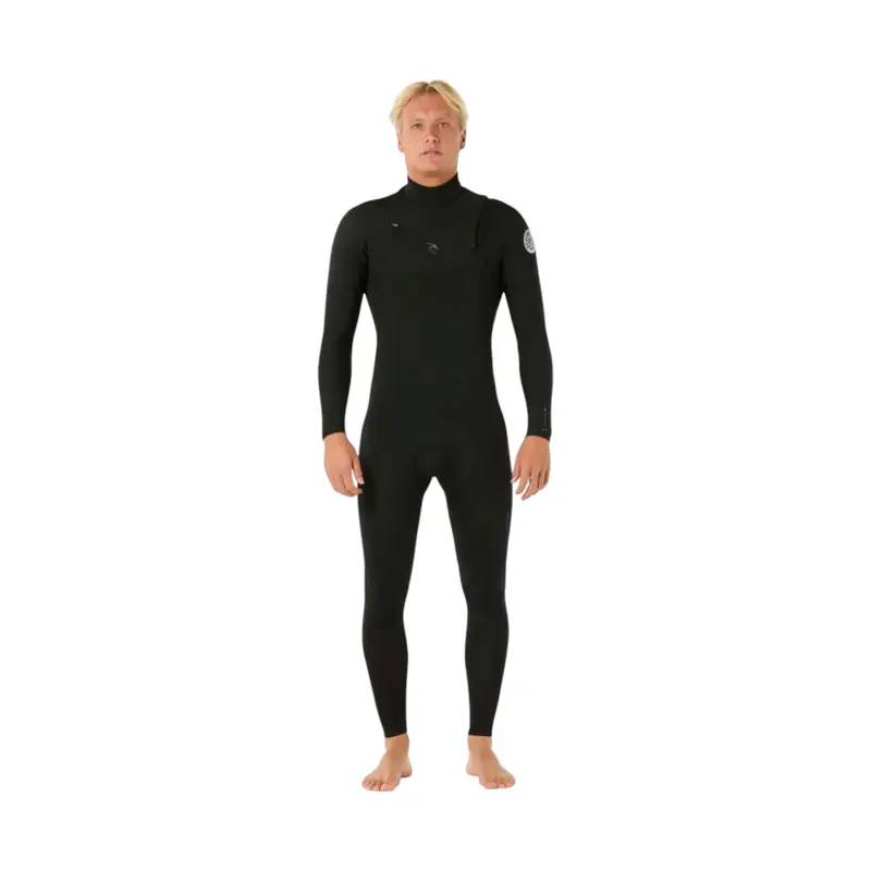 Rip Curl Men Dawn Patrol 5/3 Front Zip Black
