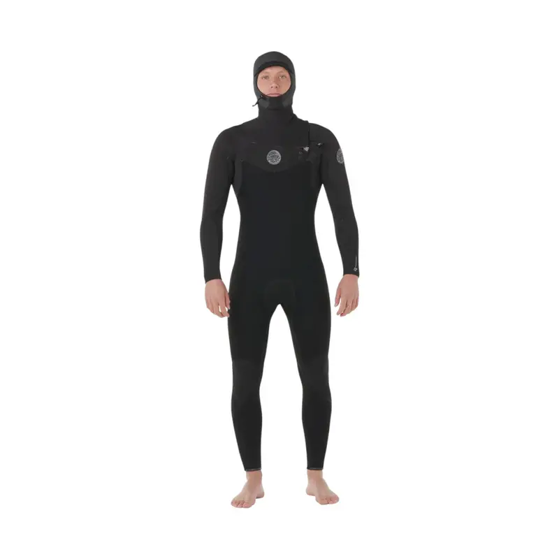 Rip Curl Men Flashbomb 6/4 Front Zip Hooded Black
