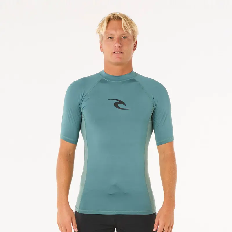 Rip Curl Waves Upf Perf S/S Bluestone
