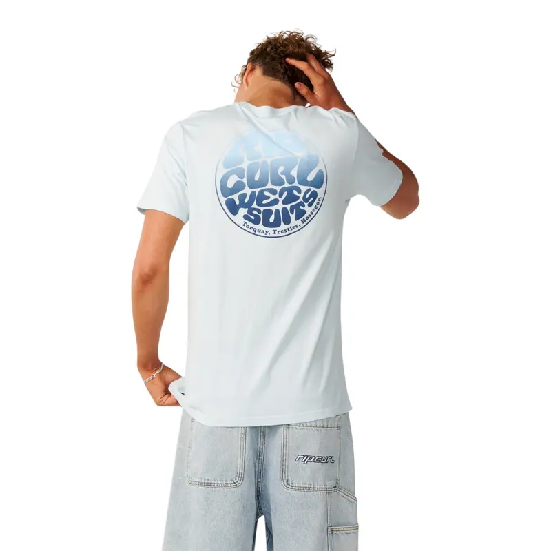 Rip Curl Wettie Passage Icon Tee Blue