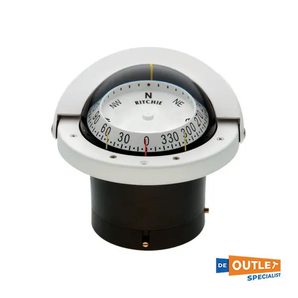 Ritchie combi dial flush mount white compass FNW-203