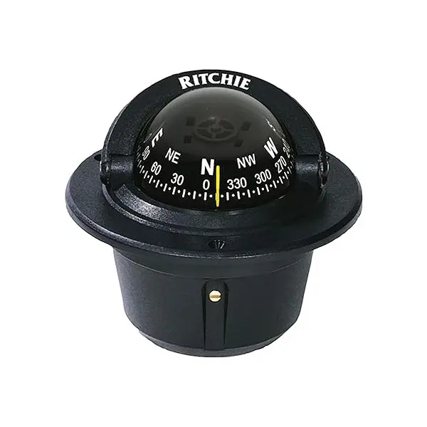 Ritchie F-82 Voyager liquid flush mount compass black