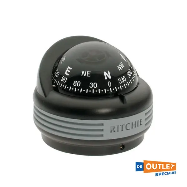 Ritchie Trek kompas opbouw zwart 12V TR-33G