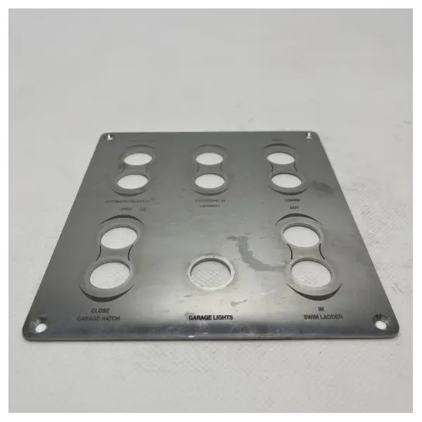 Riva garage and aft systems control panel silver - 370436