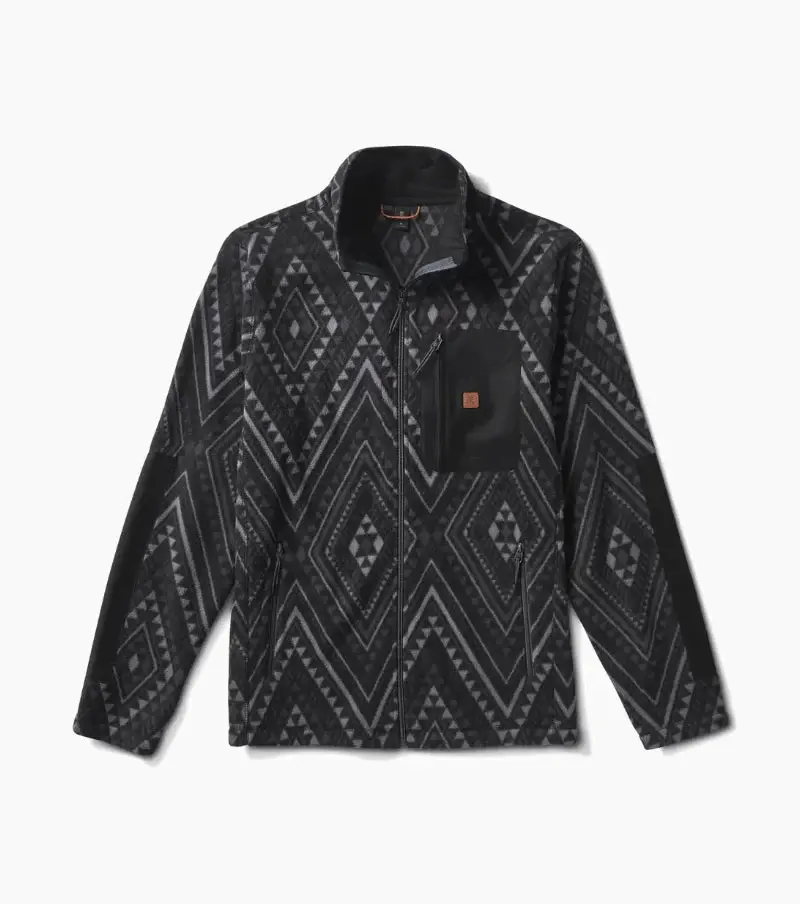 Roark Landfall Fleece Black Print