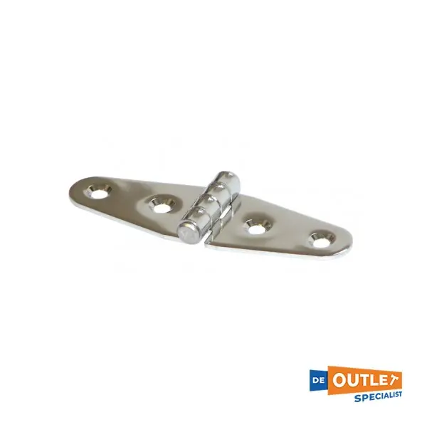 Roca RVS scharnier 100 x 30 mm zilver