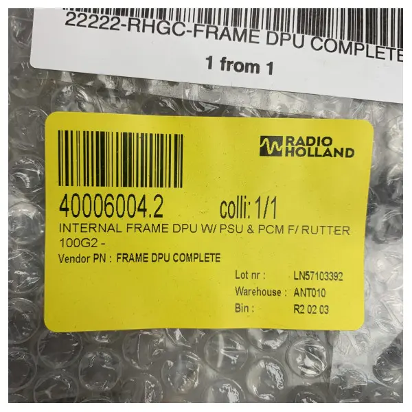 Rutter internal frame  DPU W | PSU & PCM for rutter 100G2